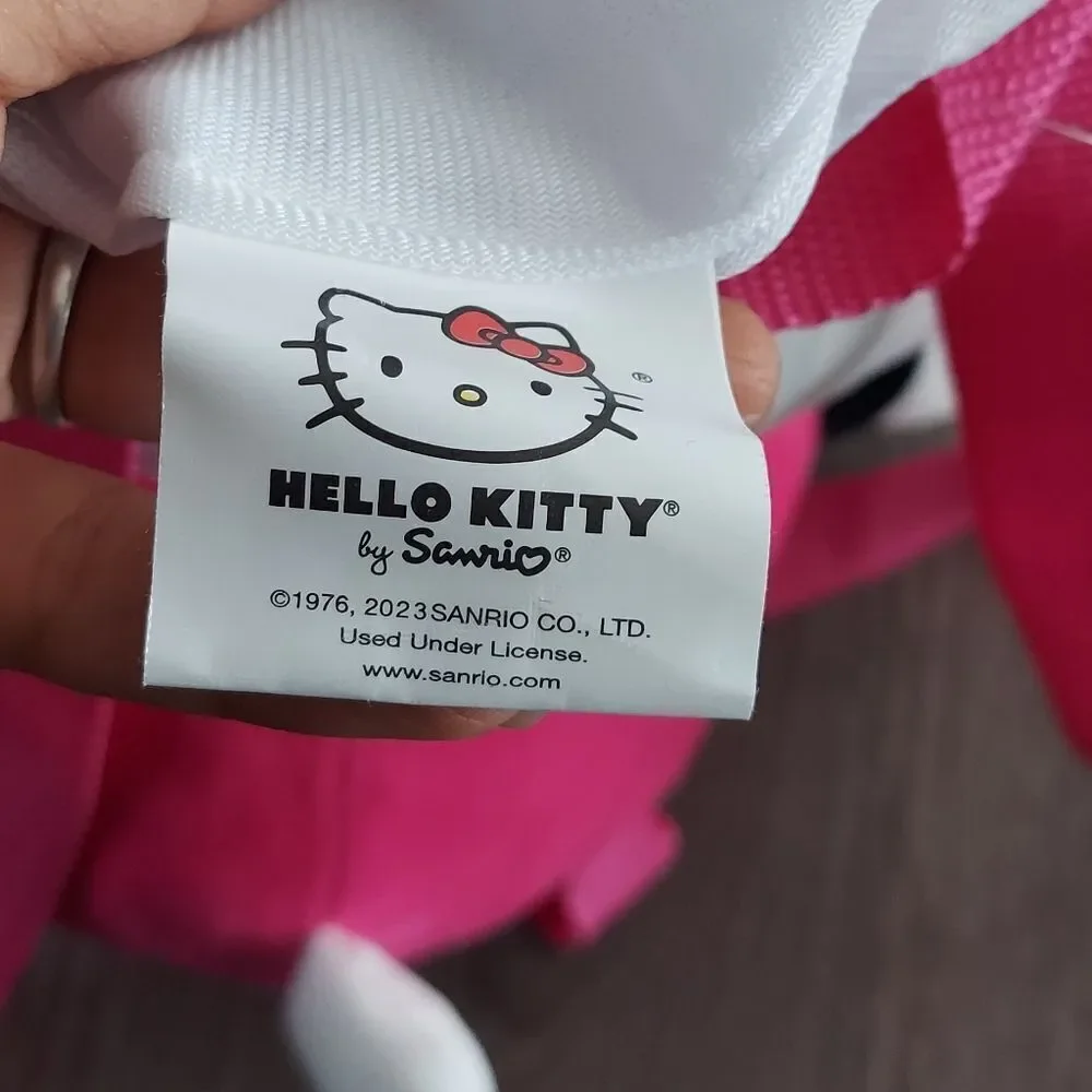 NWOT Sanrio Hello Kitty Plush Adjustable Backpack 14
